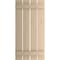 Ekena Millwork Rustic Four Board Spaced Board-n-Batten Knotty Pine Faux Wood Shutters, 23 1/2W x 32H, PR SHUBSS23X32KPPR - alternate 11